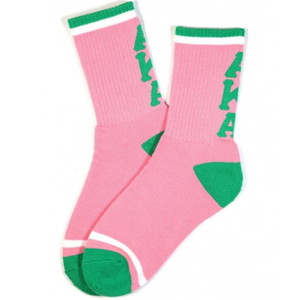 Calcetines Deportivos Personalizados Rosa Verde para Mujer, Mezcla de Algodón, Calcetines Deportivos Atléticos, Calcetines Casuales para Uso Diario, Calcetines de Punto Cómodos y a la Moda - Product Image 1
