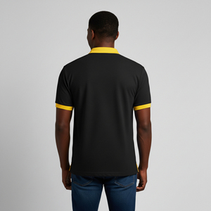 Nuevas Camisetas de Golf para Hombre 2026, 100% Algodón, Cuello en Contraste, Corte Regular, Manga Corta, Transpirables - Product Image 2
