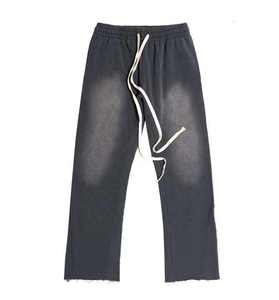 Ensemble survêtement deux pièces pour homme, sweat à capuche zippé gris foncé dégradé et pantalon de survêtement, style streetwear - Product Image 6