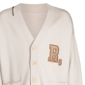 Cárdigan de Punto con Cuello en V para Hombre, de Algodón, con Letra R, de Secado Rápido, Transpirable, con Botones y Bolsillos, para Invierno - Product Image 2