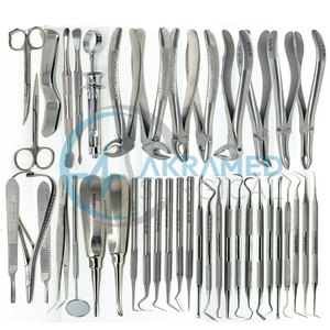 Kit d'instruments d'extraction dentaire allemand 80 pièces en acier inoxydable : Élévateurs, Pinces, Scalers – Ensemble de chirurgie buccale - Product Image 2