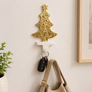 Élégants supports de chaussettes de Noël avec crochets métalliques pour cheminée, décoration de fêtes, décoration intérieure et présentoirs de cadeaux - Product Image 1