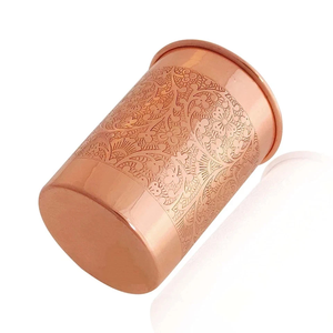 Vaso Martillado de Cobre Antiguo, Resistente a la Oxidación, Elegante, para Todas las Bebidas, Ideal para Fiestas - Product Image 1