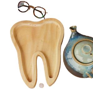 ถาดเสิร์ฟทรงฟันดีไซน์โบราณทำจากไม้ถาดเสิร์ฟเครื่องครัวใช้รับประทานอาหารเย็น - Product Image 1