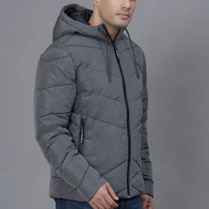 Chaqueta acolchada para hombre, estilo puffer, con relleno extra cálido, mangas largas, estilo burbuja, con cierre de cremallera. - Product Image 3