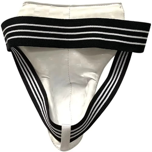 Protège-entrejambe en néoprène pour homme, rouge et noir, fermeture auto-agrippante, équipement de protection sportive réglable pour adultes CARE MASTER - Product Image 5