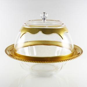 Acrylic <b>Cake</b> <b>Stand</b> Multifunctional Plastic Serving Platter <b>and</b> <b>Cake</b> Plate with <b>Dome</b> - Product Image 4