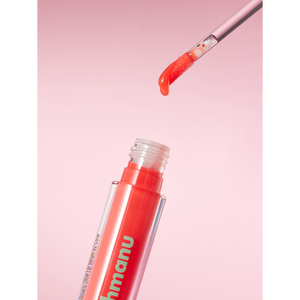 02 Coral Panel Peach Manu Glow Jelly Lip Serum Brillo Labial Premium - Product Image 1