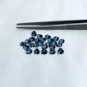 5mm Naturel Londres Bleu Topaze À Facettes Coeur Cut Pierres AAA Qualité Semi Précieuse Pierre Précieuse En Vrac Pour Bijoux De Fournisseur Indien - Product Image 1