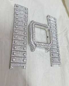VVS Moissanite นาฬิกาแฟชั่นผู้หญิงสแตนเลส Miyota การออกแบบที่กำหนดเองการผลิต ODM - Product Image 4