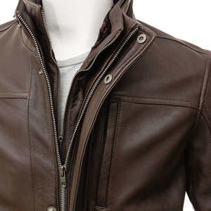 แจ็คเก็ตหนังแฟชั่นฤดูหนาวผู้ชายขายดี ดีไซน์ใหม่ล่าสุด กันน้ำ กันลม ระบายอากาศได้ดี ปรับแต่งได้ รุ่นลิมิเต็ด - Product Image 5