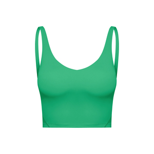 Women's Backless Racerback Sports Bra Moisture Wicking Anti-UV Lightweight Spandex/Polyester Medium Support Yoga Activewear OEM - Product Image 1
