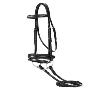 Bridas de cuero de calidad profesional para caballos, material duradero, correas ajustables, bridas para montar a caballo para adultos - Product Image 1