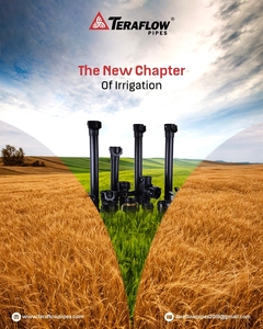 Tuyau en PEHD TERAFLOW - Tuyau agricole flexible et écologique, diamètre 2-4 pouces, longueur 6 m, durable pour les jardins potagers - Product Image 1