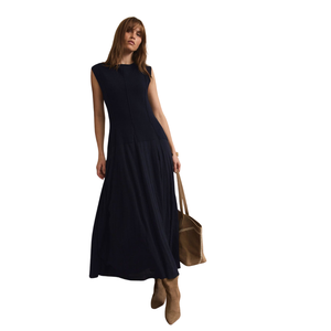 Vestido largo informal con cuello cuadrado y estampado floral para mujer, uso diario - Product Image 2