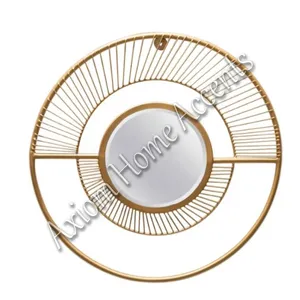 Frameless Large Round Wall <b>Mirror</b> for Modern Homes and Offices by Axiom Home <b>Accents</b> Stylish Decor Circle Design - Product Image 4