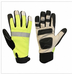 Gants de mécanicien avec manchette renforcée, en nylon/cuir durable, antidérapants, résistants à la chaleur, flexibles, respirants, longueur et épaisseur personnalisables - Product Image 2