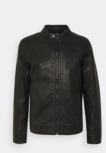 Nouvelle Arrivée : Blouson en Cuir Tendance pour Homme de Haute Qualité avec Col Montant et Logo Frontal, Article Tendance 2026 - Product Image 2
