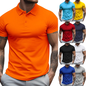 Polos décontractés pour hommes, très demandés, avec logo personnalisé, qualité supérieure, couleur unie, écologiques, polos épais - Product Image 6
