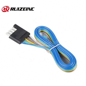 Kabel Lug mobil laki-laki dan perempuan, kawat Terminal berkepala ganda pria dan wanita, kabel daya steker Trailer dua tingkat - Product Image 2