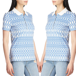 เสื้อโปโลสตรีแขนสั้นพิมพ์ลายโลโก้ตามสั่ง โรงงานผลิตโดยตรง ผู้จัดจำหน่ายเสื้อโปโลกอล์ฟสตรีรุ่นล่าสุดตามสั่ง - Product Image 6