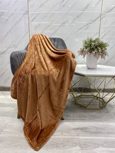 2025 logotipo personalizado felpa Coral cama manta súper suave 100% poliéster visón tejido técnica impresa sólido liso - Product Image 6