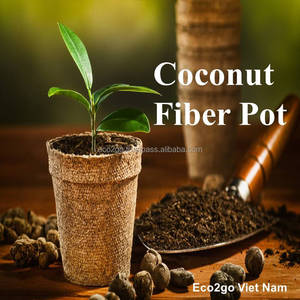 Pot d'usine de fibre de noix de coco pour les usines de jardin/pot naturel biodégradable organique de fibre de noix de coco fabriqué en Eco2go Viet Nam - Product Image 6