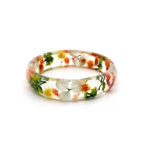 Brazalete de Resina con Flores Secas Personalizado, Hermoso y Colorido, Brazalete de Resina Acrílica Transparente con Flores Secas Variadas - Product Image 2