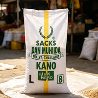 Sacs en polypropylène tissé laminé de grande capacité 100 kg, sacs en raphia pour le Mali, le Burundi, le Cameroun, la Zambie