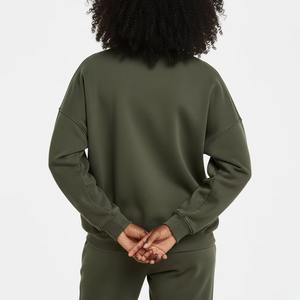 Sudadera con Capucha Bordada de Felpa de Poliéster/Algodón de Alta Calidad para Mujer, Talla Grande, Ecológica - Product Image 5