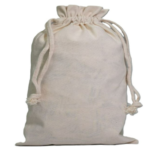 Sac à poussière en lin 100% coton beige réutilisable et écologique, sac à main de luxe, vente en gros, pochette à cordon pour chaussures et vêtements en mousseline - Product Image 2