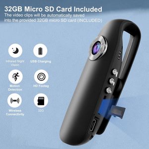 Mini Cámara Corporal HD 1080P con Clip para Pecho, Grabación en Bucle con Detección de Movimiento para Ciclismo al Aire Libre - Product Image 5