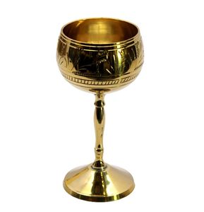 Gobelet en verre et laiton de qualité supérieure, fait main, élégant, traditionnel, pour la maison - Product Image 5