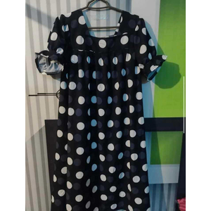 Nuevo, Más Popular, Precio Bajo, Gran Venta, Trajes Mumu de Estilo Tropical Hawaiano con Encaje, Hasta la Rodilla, Ecológicos, de Media Manga, Sólidos - Product Image 1