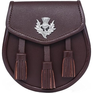 Pochette Sporran Classique en Cuir Véritable, Accessoire de Kilt Écossais Personnalisé, Sac Traditionnel d'Inspiration Celtique Fait Main OEM - Product Image 4