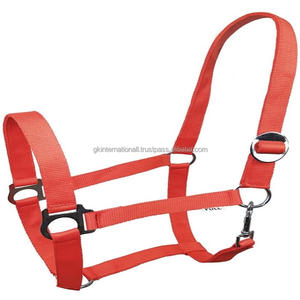 Licou de cheval en nylon équestre sur mesure fantaisie en plusieurs couleurs et tailles personnalisées accessoires en laiton corde de plomb assortie - Product Image 2