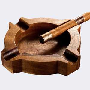 Handcrafted Wooden Smoking Ashtray for Coffee <b>Table</b> - Product Image 1