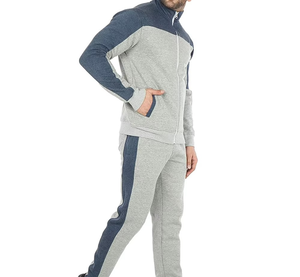 Ensemble de survêtement pour homme à capuche, en laine/polyester épais et respirant, avec sweat-shirt zippé et pantalon de jogging, coupe décontractée, pour l'automne - Product Image 3