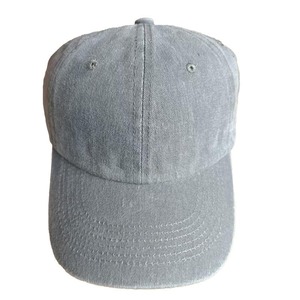 Unisex Cotton Baseball Cap 6-Panel Solid Color Adjustable Fit Casual Wear Gray Washed Fabric Adult Hat - Product Image 4