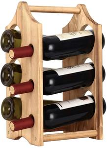 Classic Wooden <b>Wine</b> <b>Rack</b> With Sturdy Construction For Secure <b>Wine</b> Bottle Storage And Stylish Display - Product Image 6