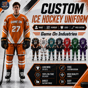 High Performance Apparel OEM Private Label Custom Ice Hockey Teamwear Wholesale Sports Jersey Matching Pants Athletic Uniform - Product Image 6