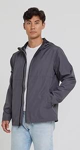 Chaqueta Impermeable Unisex Personalizada Yellowjackets para Senderismo al Aire Libre, Cortavientos Plegable con Capucha, Cierre de Cremallera, Reversible - Product Image 4