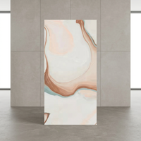 Carreaux de sol et de mur en porcelaine polie Declan Brown 2x4 pieds, aspect marbre foncé, collection intérieure de luxe