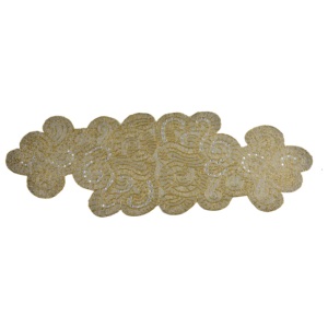 Camino de Mesa con Cuentas de Vidrio de Alta Demanda, Decoración de Mesa, Nuevo Diseño Directo de Fábrica, Camino de Mesa con Cuentas de Vidrio de la India - Product Image 5