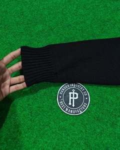 Men's Winter Season Essential Solid Color Pullover Knit Sweater <b>Thick</b> Round Neck Button Decoration Zipper Closure <b>Cardigan</b> Style - Product Image 6