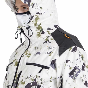 Vestes Softshell Camouflage Neige Automne Hiver pour la Chasse, Coupe-Vent Chaudes en Polaire, Idéales pour la Chasse sur la Neige et les Activités de Plein Air, Fabrication OEM - Product Image 3