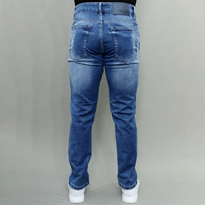 Jean pour homme Gex bleu clair, coupe droite, taille mi-haute, extensible, qualité supérieure, best-seller - Product Image 4