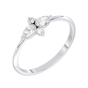 Bagues de fiançailles REYES en argent sterling 925 de haute qualité avec moissanite, personnalisables, cadeau de mariage, bijoux fins pour femmes, pour les fêtes - Product Image 2