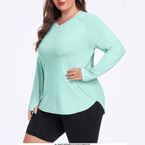 Custom <b>Women</b> Plus Size Adults Rash Guard Long Sleeve UPF50+ <b>Swim</b> <b>Shirt</b> Sportswear OEM ODM - Product Image 1
