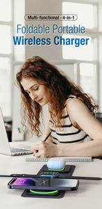 Adaptateur de voyage multifonction 3 en 1 avec sortie 8W, fonctions téléphone, montre, écouteurs et support - Product Image 4